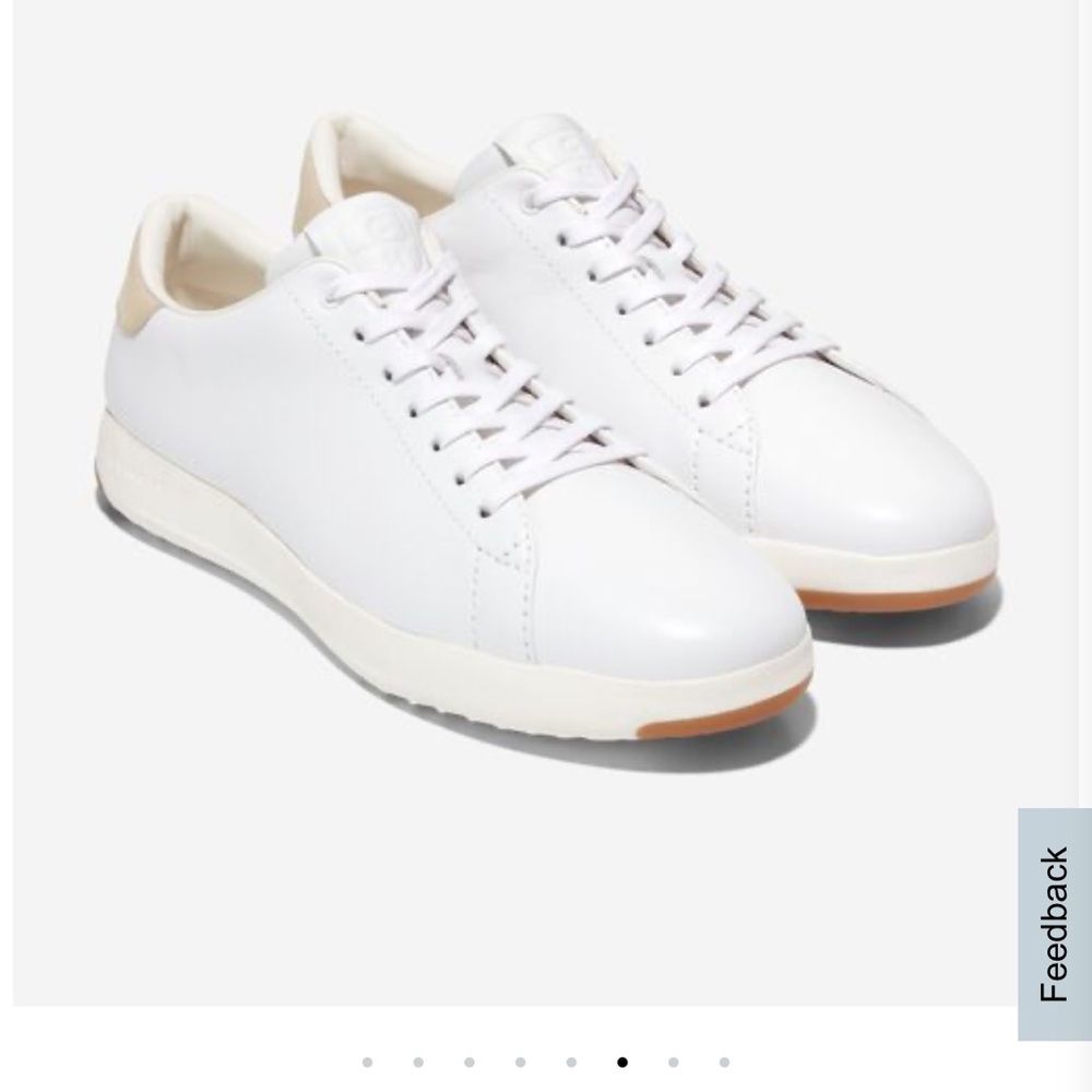 Cole Haan White Men's GrandPrø Tennis Sneakers